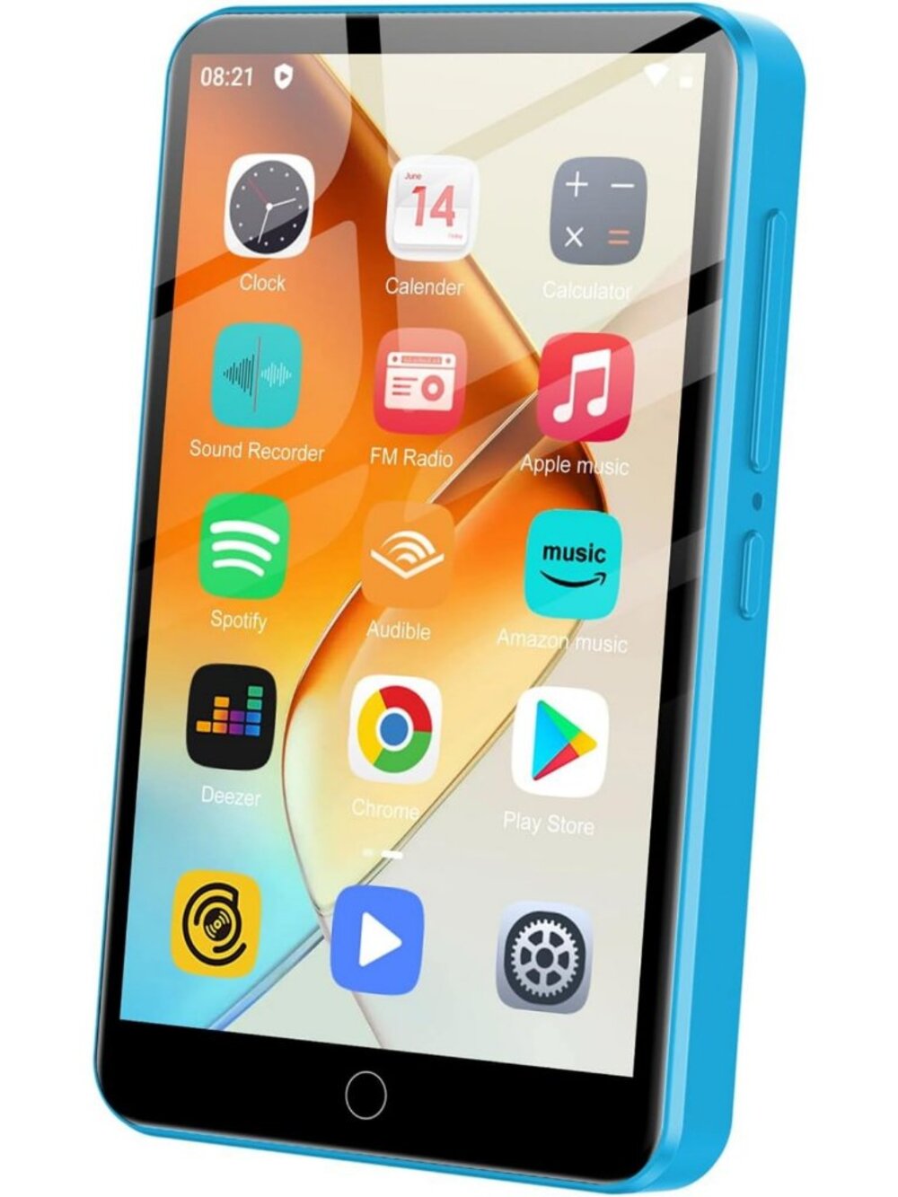 Bluetooth MP3 Player with 80GB Storage, 4" Touch Screen, WiFi, FM Radio, Kids